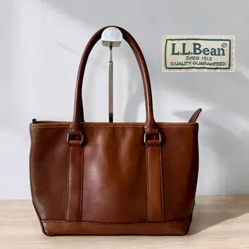 L.L.Bean 올 가죽 미니 토트 브라운 백