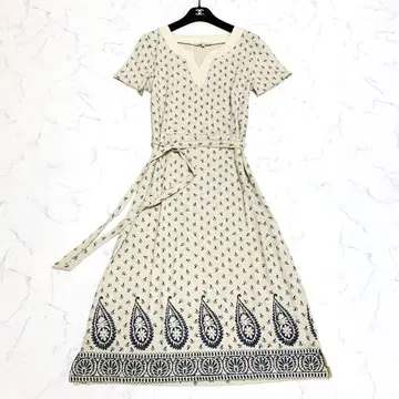 LAURA ASHLEY 로라 애슐리 반팔 티셔츠 원피스 벨트