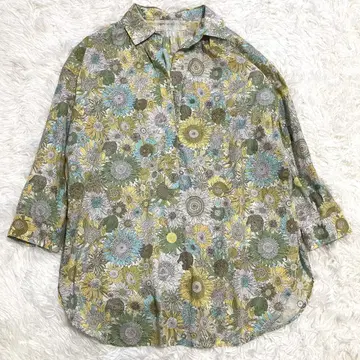 a aire 아에르 온워드 카시야마 LIBERTY 블라우스 해바라기 38