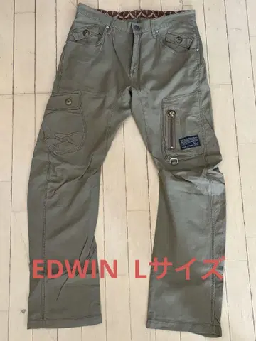 EDWIN KV452 카키 팬츠 L 사이즈