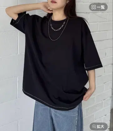 PAGEBOY 스티치 루즈 T 택 포함 새상품