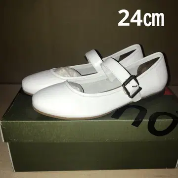 BUENO SHOES 부에노 슈즈 스트랩 펌프스 천연 가죽 발레 슈즈