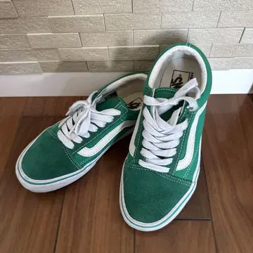 Vans 그린 스웨이드 스니커즈