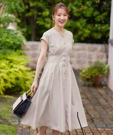 애니시스 뮤지 콜라보 하이 웨스트 원피스