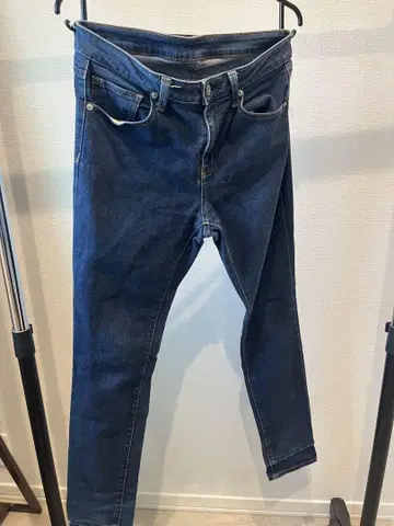 GU73 다크 블루 스키니 데님