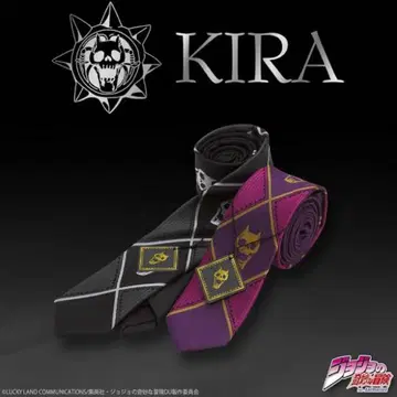 KIRA's TIE 블랙 요시카게 키라 넥타이 죠죠의 기묘한 모험