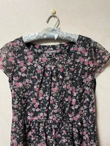 LAURA ASHLEY 꽃무늬 반팔 롱 원피스 13