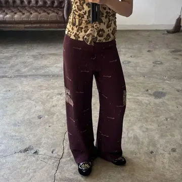 Tiger print easy pants 해외 걸