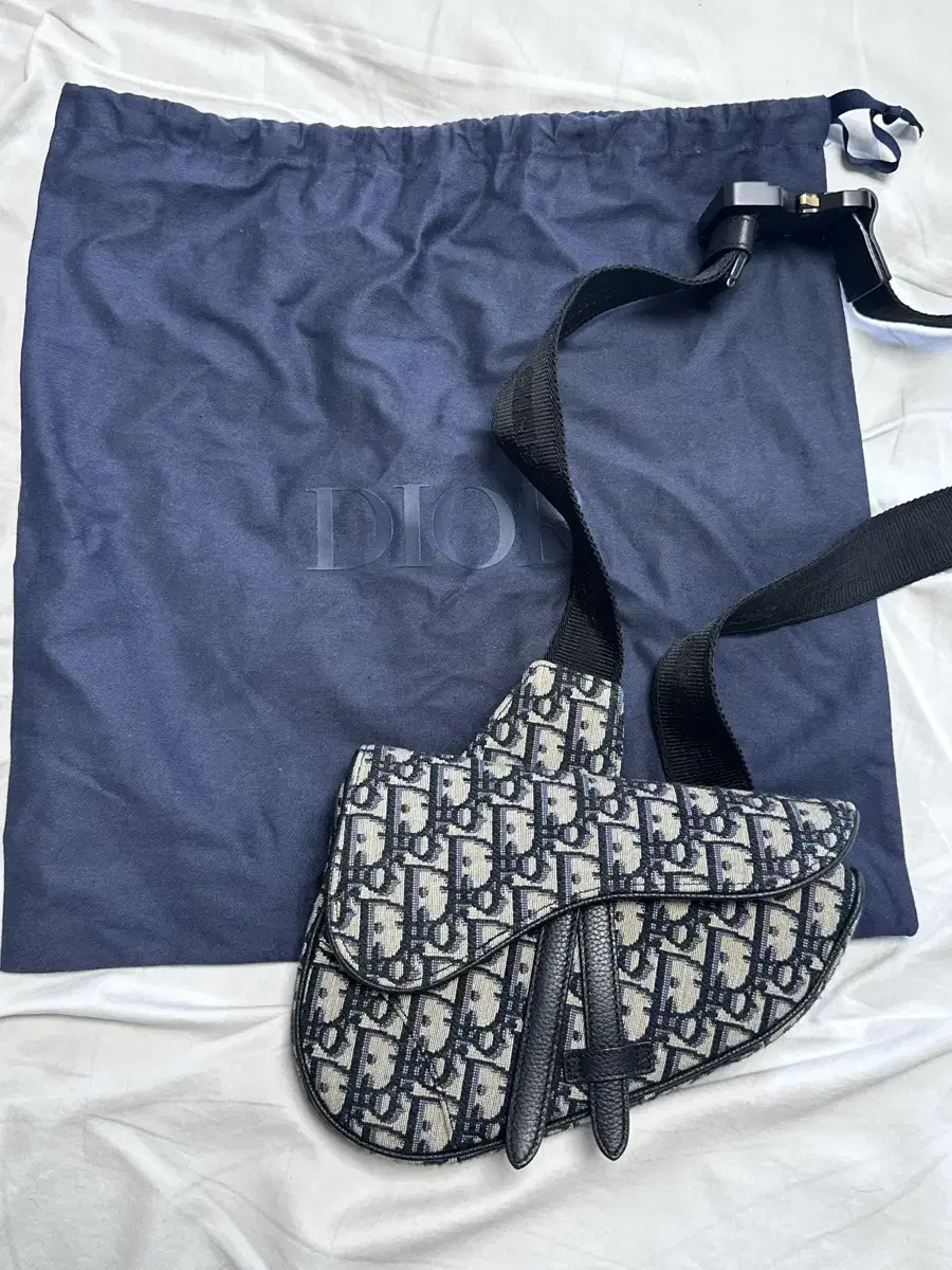 Men's Dior Oblique Mini Saddle Bag
