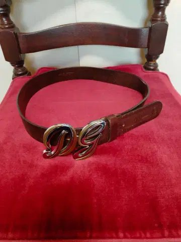 돌체 & 가바나 가죽 벨트 MADE IN ITALY 브라운 길이 99cm
