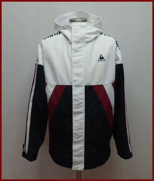 Lecoq/White Hoodie Jacket/Size 95/Ttabong Used (B-5)