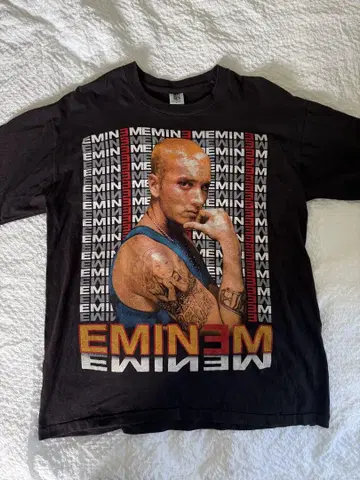 Eminem 블랙 티셔츠 90년대