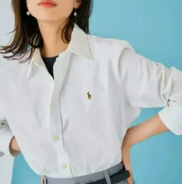 [한 번 착용] 랄프 로렌 옥스퍼드 셔츠 멀티 포니 현행