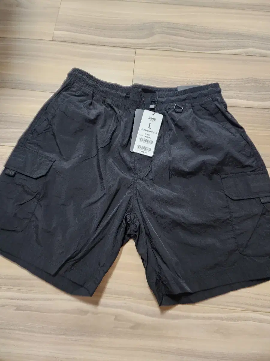 SWIB cargo shorts, banding pants, L size, black