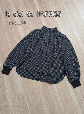 le ciel de HARRISS 도트 무늬 긴팔 셔츠 36
