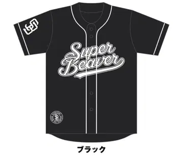SUPER BEAVER 베이스볼 셔츠 블랙 L 사이즈