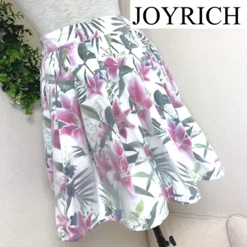 JOYRICH 조이리치 (S) 보타니컬 무늬 미니 플레어 스커트
