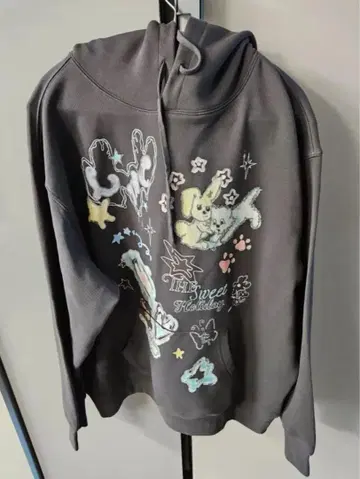 LMC SKETCH DOODLE HOODIE charcoal 위시코어