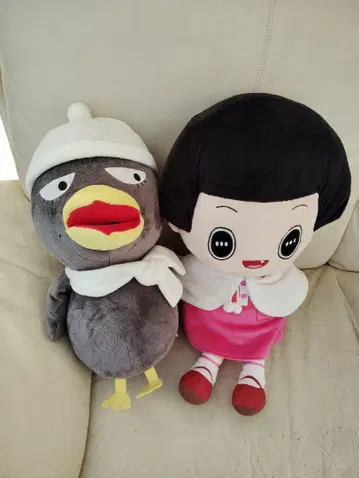 치코에게 혼나기! 봉제 인형 2개