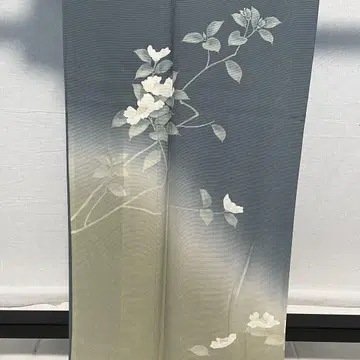 D119 여름 기모노 호몬기 쏙쏙 명주 순수 실크 미사용 컨디션 최상