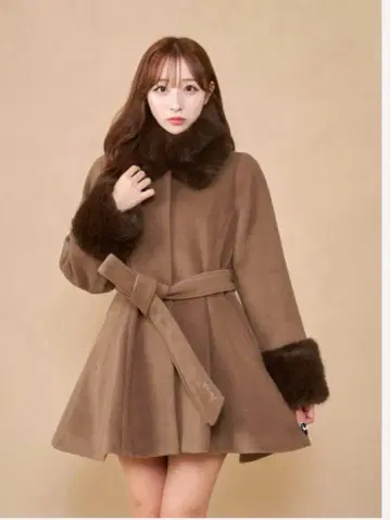 Darich 다리치 허리 벨트 멜톤 코트