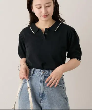 B 라인 니트 폴로
