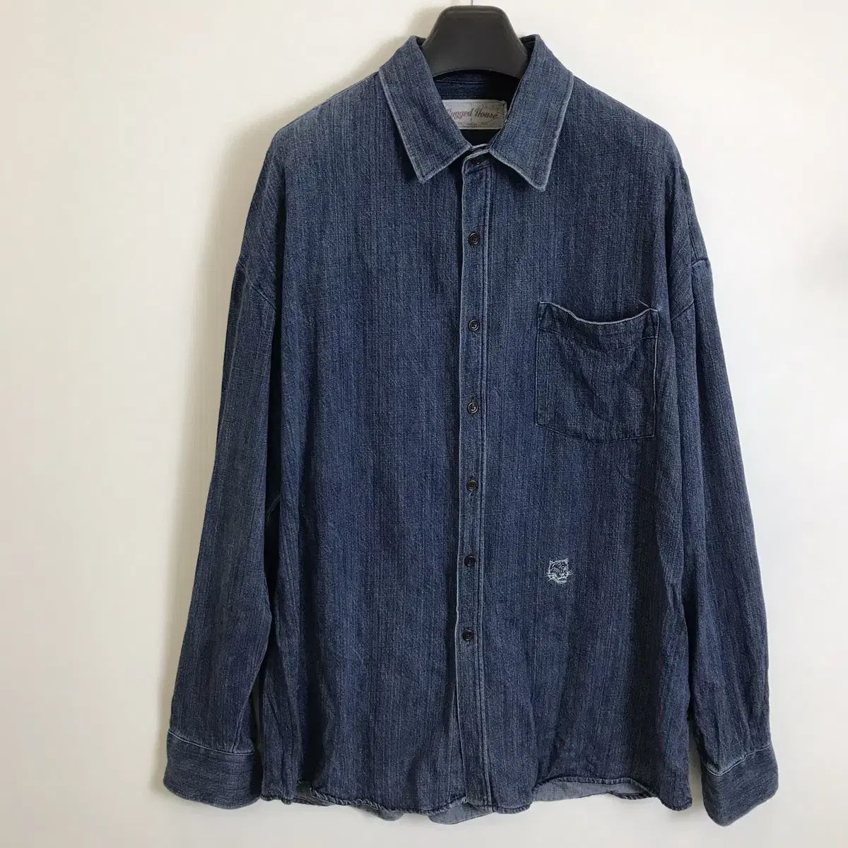 Rugged House Oversized Denim Shirt [110-115]