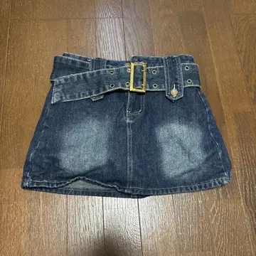 데님 미니 스커트