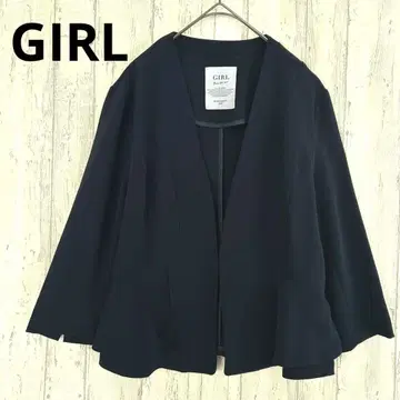 GIRL 걸 노카라 테일러드 자켓 네이비 [M]