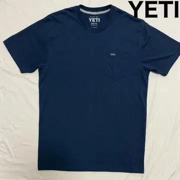 YETI 예티 티셔츠 포켓 부착 네이비 남성을 위한