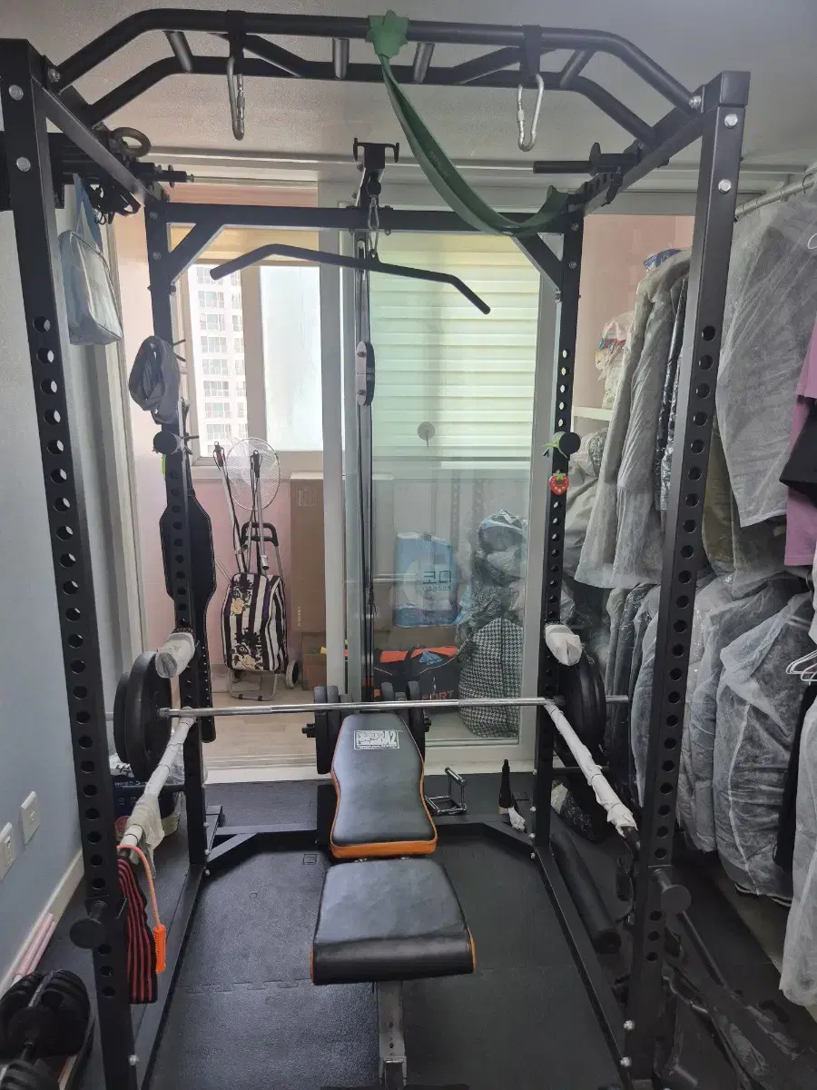 Home gym multi-rack power rack