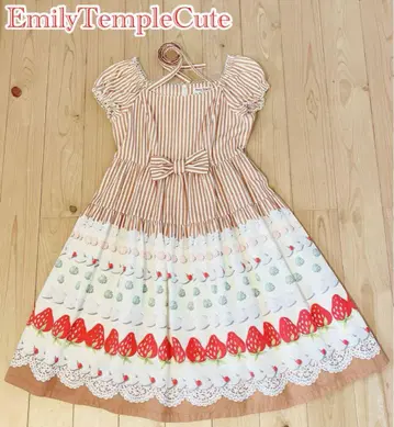 에밀리 템플큐트 프린트 패턴 원피스 EmilyTempleCute