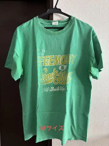 HEGEMONT 그린 컬러 프린트 티셔츠 M 사이즈