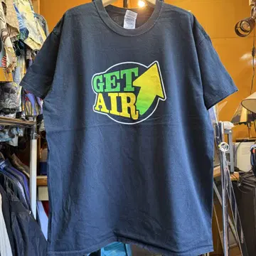 미국 빈티지 의류 GET AIR 티셔츠 블랙 GILDAN