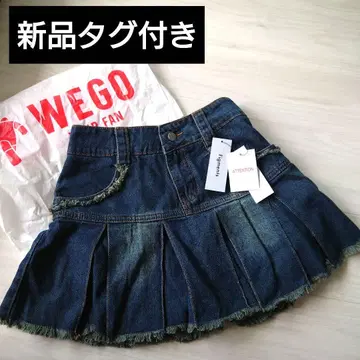 택 포함 새상품 WEGO 데님 스커트 S 정가 세금 포함 4399엔