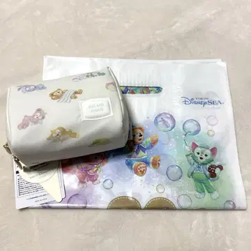 디즈니씨 젤라또피케 올 패턴 파우치 택 포함 새상품