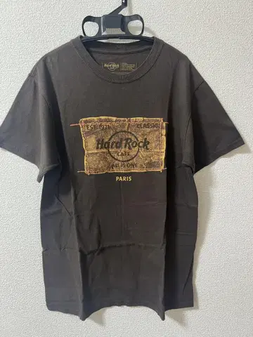 Hard Rock CAFE PARIS 티셔츠 브라운