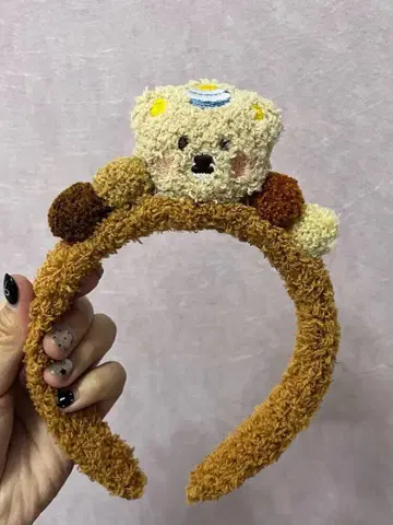 곰 디자인 헤어밴드