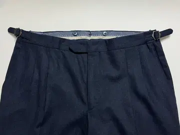 젤마노 빔즈 별주 플란넬 네이비 슬랙스 팬츠 4850