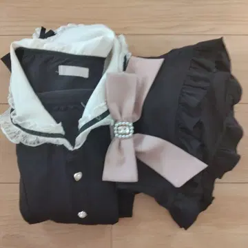 LIZLISA 리즈리사 세일러 카라 셋업