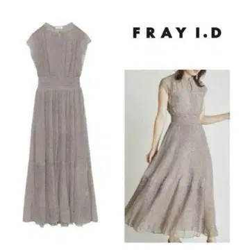 FRAY I.D 프레이 아이디 라인 아트 컷 쉬폰 원피스 0 (S)
