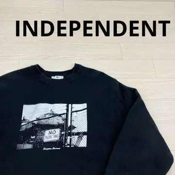 INDEPENDENT 리버스 위브형 헤비 웨이트 프린트 맨투맨
