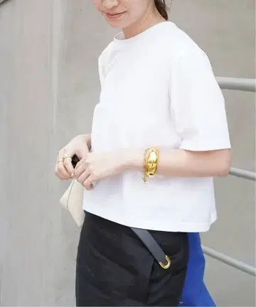 Deuxieme Classe Neo Cropped 티셔츠 화이트 화이트