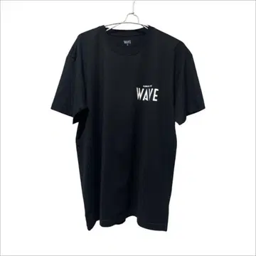 WAVE 웨이브 티셔츠 로고 블랙 XL 반팔
