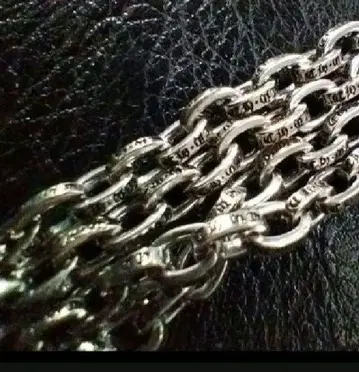 새상품 약 50cm 페이퍼 체인 silver925