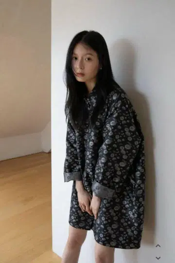 OHOTRO 플라워 자카드 재킷 플라워 원피스
