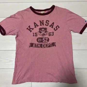 Champion KANSAS 티셔츠 L 사이즈 빈티지 구제 의류