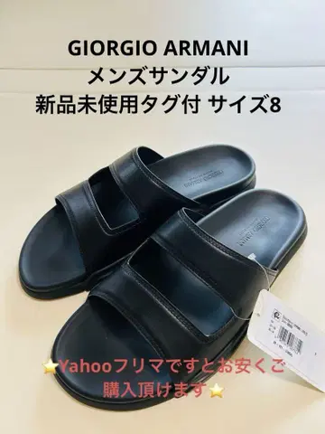 GIORGIO ARMANI 남성용 샌들 미사용 새상품 택 포함 사이즈 8