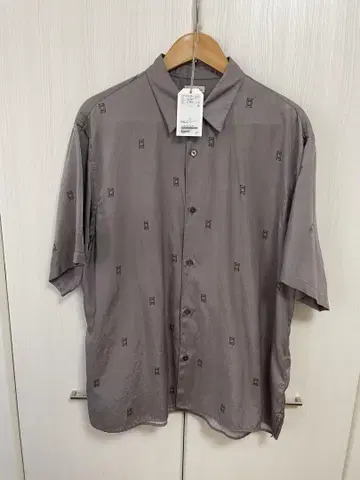 Steven Alan 재즈 프린트 레귤러 카라 숏 슬리브 셔츠