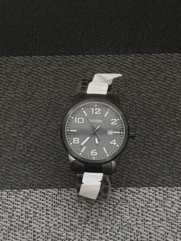 CITIZEN 블랙 아날로그 손목시계 BI1025-53E 작동 제품